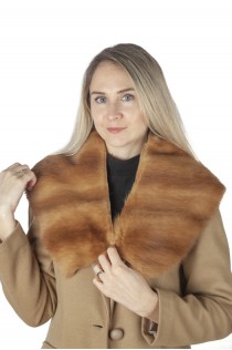 Golden marten fur collar